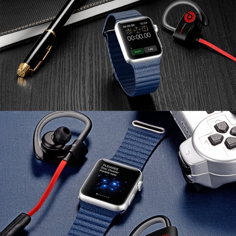 Correia de Relógio em Pele PU com Fecho Magnético de Loop para Apple Watch 38mm