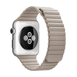 Correia de Relógio em Pele PU com Fecho Magnético de Loop para Apple Watch 38mm