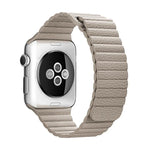 Correia de Relógio em Pele PU com Fecho Magnético de Loop para Apple Watch 38mm