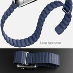 Correia de Relógio em Pele PU com Fecho Magnético de Loop para Apple Watch 38mm