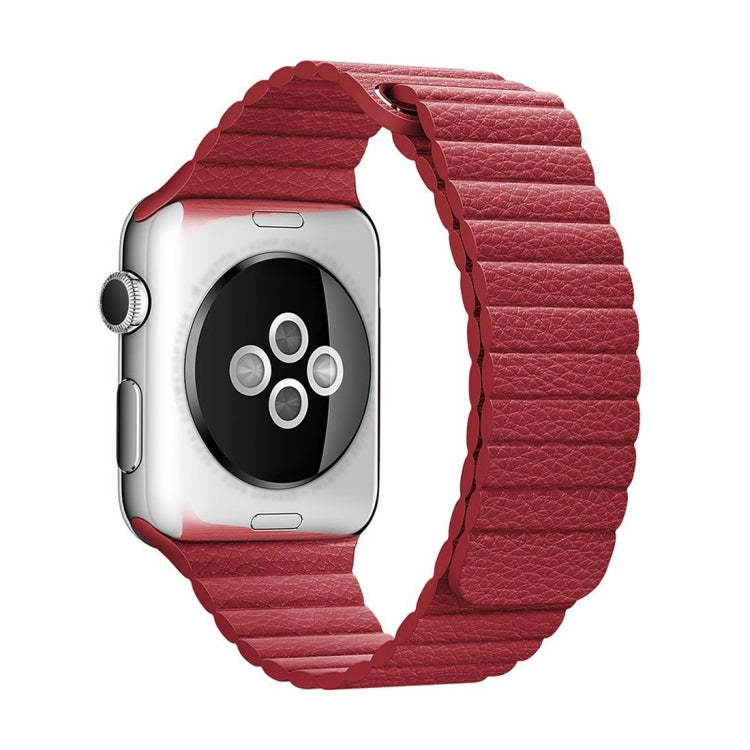 Correia de Relógio em Pele PU com Fecho Magnético de Loop para Apple Watch 38mm