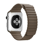 Correia de Relógio em Pele PU com Fecho Magnético de Loop para Apple Watch 38mm