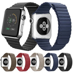 Correia de Relógio em Pele PU com Fecho Magnético de Loop para Apple Watch 38mm