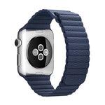 Pulseira de Couro PU com Fecho Magnético Loop para Apple Watch 42mm