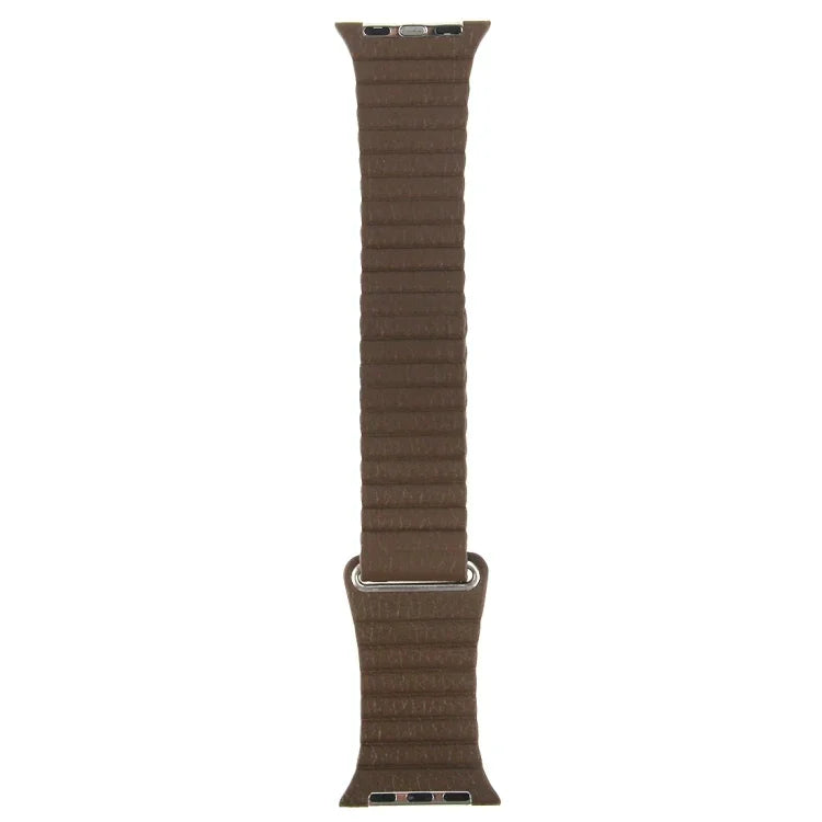 Pulseira de Couro PU com Fecho Magnético Loop para Apple Watch 42mm