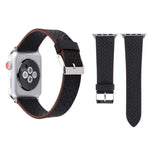 Correia de Relógio em Pele Genuína com Padrão de Furos Simples e Fashion para Apple Watch Series 10 42mm / 9&8&7 41mm / SE 3&SE 2&6&SE&5&4 40mm / 3&2&1 38mm, 38mm
