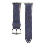 Para Apple Watch Série 10 42mm / 9&8&7 41mm / SE 3&SE 2&6&SE&5&4 40mm / 3&2&1 38mm Pulseira de Relógio em Pele Genuína com Padrão Cowboy Simples e Fashion, 38mm
