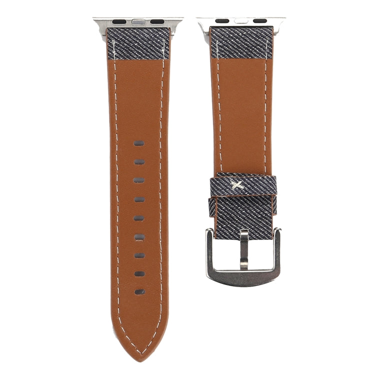 Pulseira de Couro Genuíno com Padrão Cowboy Fashion Simples para Apple Watch Ultra 49mm & Watch Ultra 2 49mm / Series 10 46mm / 9&8&7 45mm / SE 3&SE 2&6&SE&5&4 44mm / 3&2&1 42mm, 42mm