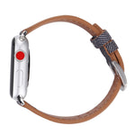 Pulseira de Couro Genuíno com Padrão Cowboy Fashion Simples para Apple Watch Ultra 49mm & Watch Ultra 2 49mm / Series 10 46mm / 9&8&7 45mm / SE 3&SE 2&6&SE&5&4 44mm / 3&2&1 42mm, 42mm