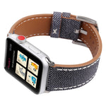 Pulseira de Couro Genuíno com Padrão Cowboy Fashion Simples para Apple Watch Ultra 49mm & Watch Ultra 2 49mm / Series 10 46mm / 9&8&7 45mm / SE 3&SE 2&6&SE&5&4 44mm / 3&2&1 42mm, 42mm