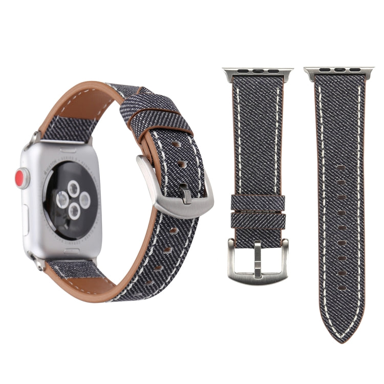 Pulseira de Couro Genuíno com Padrão Cowboy Fashion Simples para Apple Watch Ultra 49mm & Watch Ultra 2 49mm / Series 10 46mm / 9&8&7 45mm / SE 3&SE 2&6&SE&5&4 44mm / 3&2&1 42mm, 42mm