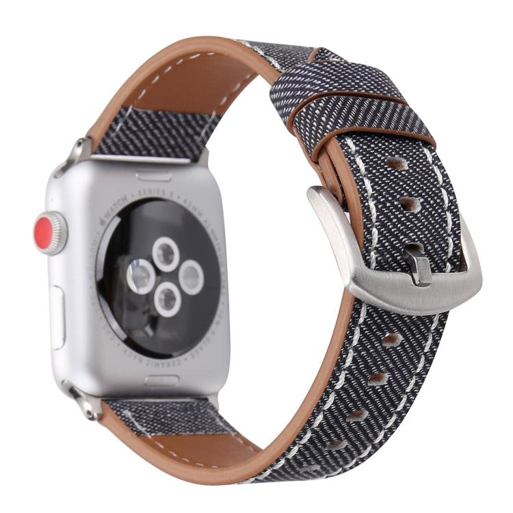 Pulseira de Couro Genuíno com Padrão Cowboy Fashion Simples para Apple Watch Ultra 49mm & Watch Ultra 2 49mm / Series 10 46mm / 9&8&7 45mm / SE 3&SE 2&6&SE&5&4 44mm / 3&2&1 42mm, 42mm