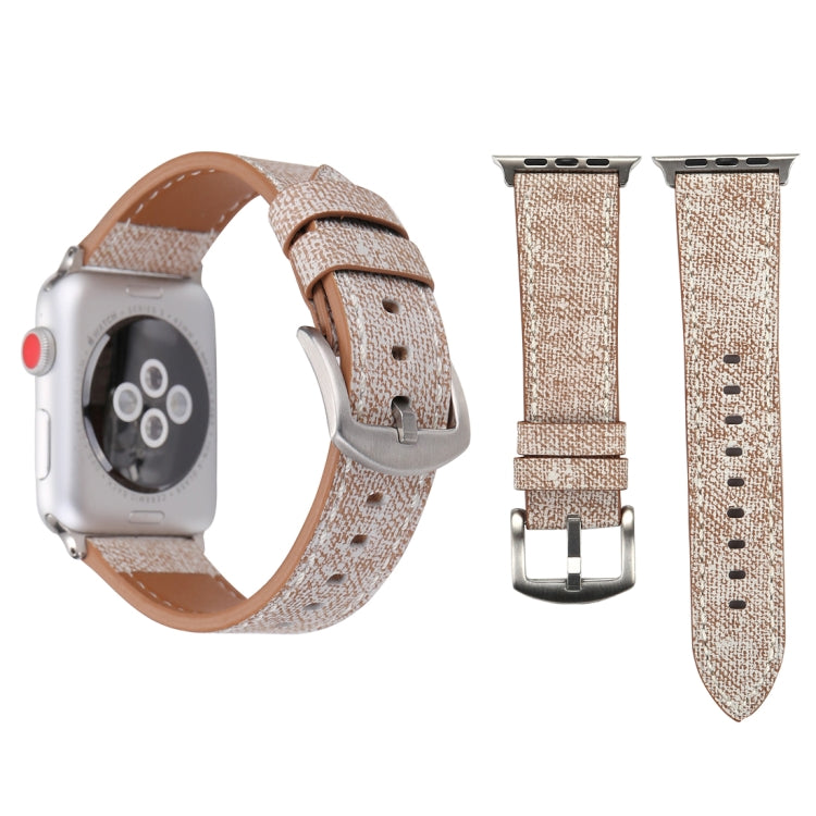 Pulseira de Couro Genuíno com Padrão Cowboy Fashion Simples para Apple Watch Ultra 49mm & Watch Ultra 2 49mm / Series 10 46mm / 9&8&7 45mm / SE 3&SE 2&6&SE&5&4 44mm / 3&2&1 42mm, 42mm