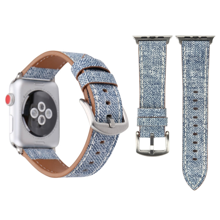 Pulseira de Couro Genuíno com Padrão Cowboy Fashion Simples para Apple Watch Ultra 49mm & Watch Ultra 2 49mm / Series 10 46mm / 9&8&7 45mm / SE 3&SE 2&6&SE&5&4 44mm / 3&2&1 42mm, 42mm