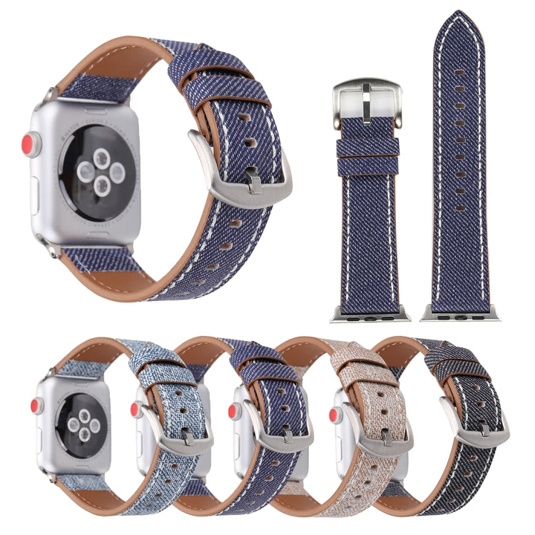 Pulseira de Couro Genuíno com Padrão Cowboy Fashion Simples para Apple Watch Ultra 49mm & Watch Ultra 2 49mm / Series 10 46mm / 9&8&7 45mm / SE 3&SE 2&6&SE&5&4 44mm / 3&2&1 42mm, 42mm