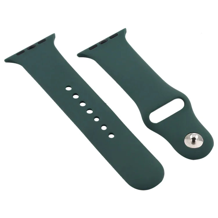 Pulseira de Silicone para Apple Watch Series 7 41mm / 6 & SE & 5 & 4 40mm / 3 & 2 & 1 38mm, Para Apple Watch Series 7 41mm / 6 & SE & 5 & 4 40mm / 3 & 2 & 1 38mm