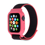 Para Apple Watch Ultra 49mm & Watch Ultra 2 49mm / Série 10 46mm / 9&8&7 45mm / SE 3&SE 2&6&SE&5&4 44mm / 3&2&1 42mm Correia de Relógio em Nylon com Fecho de Gancho e Argola, Para Apple Watch Ultra 49mm / Série 8&7 45mm / SE 2&6&SE&5&4 44mm / 3&2&1 42mm
