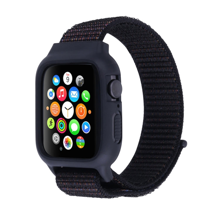 Para Apple Watch Ultra 49mm & Watch Ultra 2 49mm / Série 10 46mm / 9&8&7 45mm / SE 3&SE 2&6&SE&5&4 44mm / 3&2&1 42mm Correia de Relógio em Nylon com Fecho de Gancho e Argola, Para Apple Watch Ultra 49mm / Série 8&7 45mm / SE 2&6&SE&5&4 44mm / 3&2&1 42mm