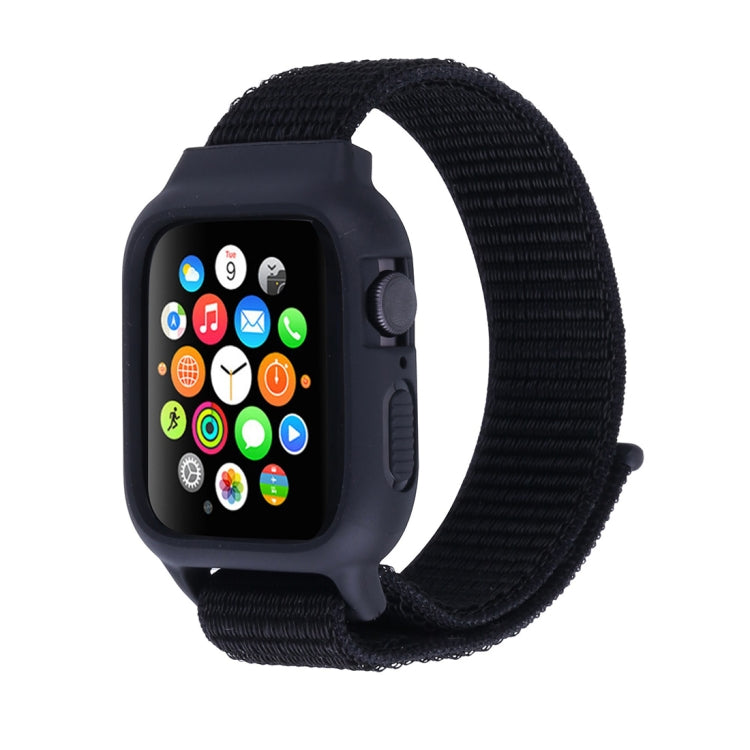 Para Apple Watch Ultra 49mm & Watch Ultra 2 49mm / Série 10 46mm / 9&8&7 45mm / SE 3&SE 2&6&SE&5&4 44mm / 3&2&1 42mm Correia de Relógio em Nylon com Fecho de Gancho e Argola, Para Apple Watch Ultra 49mm / Série 8&7 45mm / SE 2&6&SE&5&4 44mm / 3&2&1 42mm