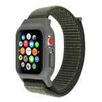 Para Apple Watch Ultra 49mm & Watch Ultra 2 49mm / Série 10 46mm / 9&8&7 45mm / SE 3&SE 2&6&SE&5&4 44mm / 3&2&1 42mm Correia de Relógio em Nylon com Fecho de Gancho e Argola, Para Apple Watch Ultra 49mm / Série 8&7 45mm / SE 2&6&SE&5&4 44mm / 3&2&1 42mm