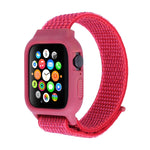 Para Apple Watch Ultra 49mm & Watch Ultra 2 49mm / Série 10 46mm / 9&8&7 45mm / SE 3&SE 2&6&SE&5&4 44mm / 3&2&1 42mm Correia de Relógio em Nylon com Fecho de Gancho e Argola, Para Apple Watch Ultra 49mm / Série 8&7 45mm / SE 2&6&SE&5&4 44mm / 3&2&1 42mm