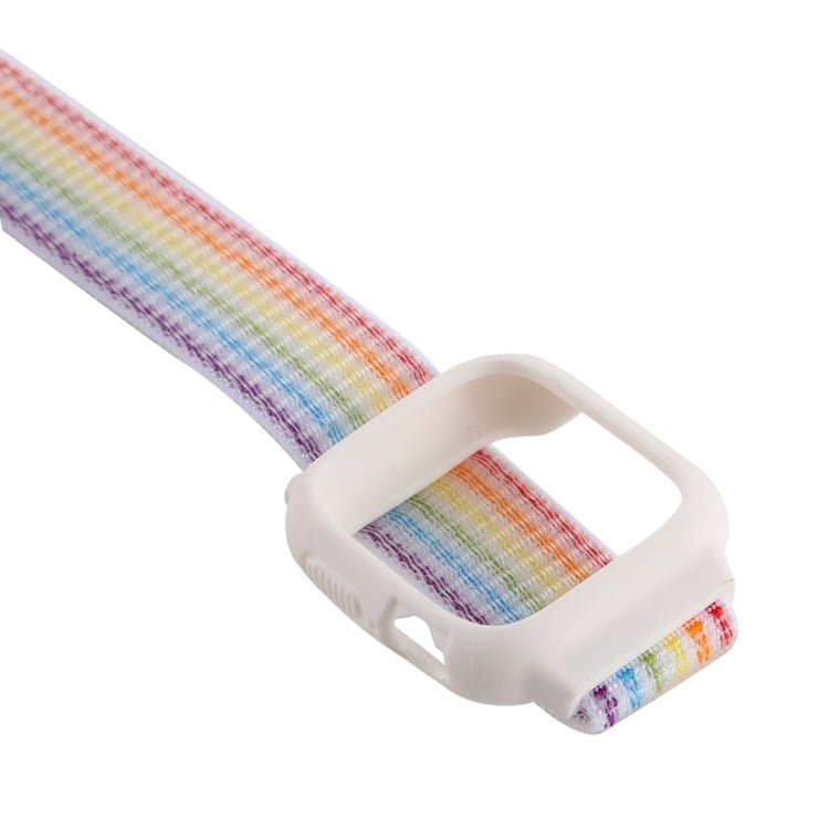 Para Apple Watch Ultra 49mm & Watch Ultra 2 49mm / Série 10 46mm / 9&8&7 45mm / SE 3&SE 2&6&SE&5&4 44mm / 3&2&1 42mm Correia de Relógio em Nylon com Fecho de Gancho e Argola, Para Apple Watch Ultra 49mm / Série 8&7 45mm / SE 2&6&SE&5&4 44mm / 3&2&1 42mm