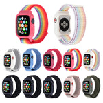 Para Apple Watch Ultra 49mm & Watch Ultra 2 49mm / Série 10 46mm / 9&8&7 45mm / SE 3&SE 2&6&SE&5&4 44mm / 3&2&1 42mm Correia de Relógio em Nylon com Fecho de Gancho e Argola, Para Apple Watch Ultra 49mm / Série 8&7 45mm / SE 2&6&SE&5&4 44mm / 3&2&1 42mm