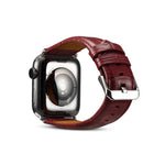Pulseira de Relógio em Pele de Vaca com Grão de Crocodilo Denior para Apple Watch Ultra 49mm&Watch Ultra 2 49mm / Série 10 46mm / 9&8&7 45mm / SE 3&SE 2&6&SE&5&4 44mm / 3&2&1 42mm