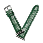 Correia de Relógio em Pele de Vaca com Textura de Crocodilo Denior para Apple Watch Série 10 42mm / 9&8&7 41mm / SE 3&SE 2&6&SE&5&4 40mm / 3&2&1 38mm