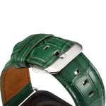 Correia de Relógio em Pele de Vaca com Textura de Crocodilo Denior para Apple Watch Série 10 42mm / 9&8&7 41mm / SE 3&SE 2&6&SE&5&4 40mm / 3&2&1 38mm