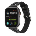Pulseira de Relógio em Pele Simples em Forma de V para Apple Watch Ultra 49mm & Watch Ultra 2 49mm / Série 10 46mm / 9&8&7 45mm / SE 3&SE 2&6&SE&5&4 44mm / 3&2&1 42mm