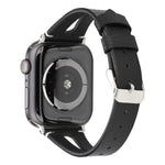 Pulseira de Relógio em Pele Simples em Forma de V para Apple Watch Ultra 49mm & Watch Ultra 2 49mm / Série 10 46mm / 9&8&7 45mm / SE 3&SE 2&6&SE&5&4 44mm / 3&2&1 42mm