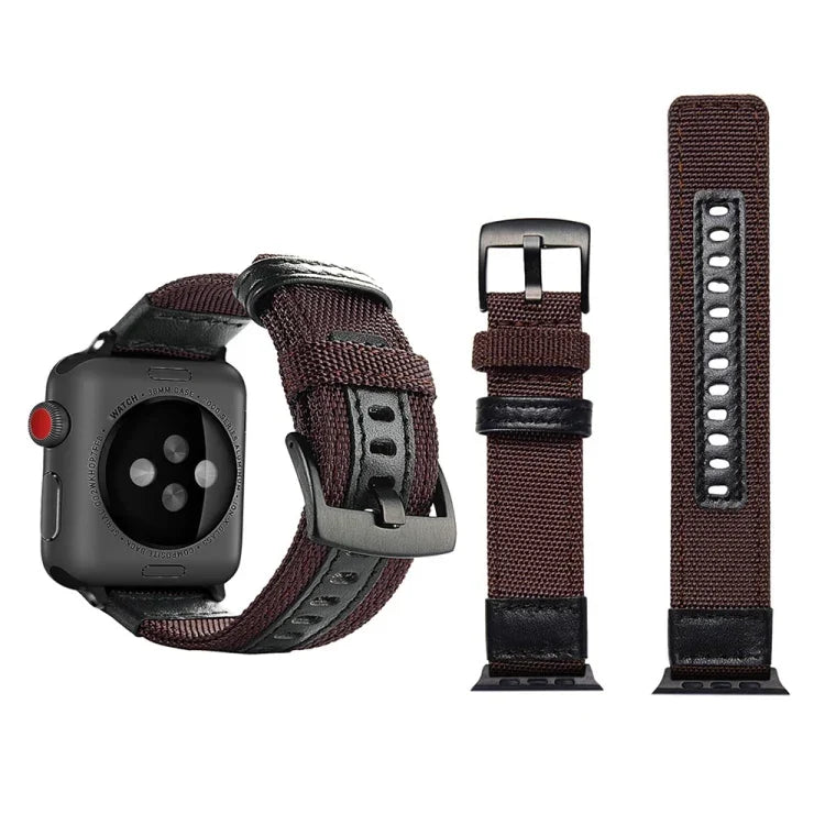 Correia de Relógio em Nylon Estilo Jeep com Fivela em Aço Inoxidável para Apple Watch Series 3 & 2 & 1 42mm, 42mm