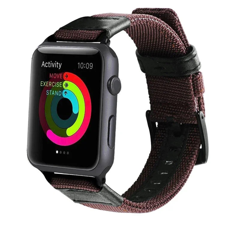 Correia de Relógio em Nylon Estilo Jeep com Fivela em Aço Inoxidável para Apple Watch Series 3 & 2 & 1 42mm, 42mm