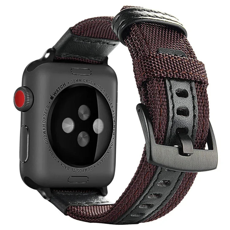Correia de Relógio em Nylon Estilo Jeep com Fivela em Aço Inoxidável para Apple Watch Series 3 & 2 & 1 42mm, 42mm