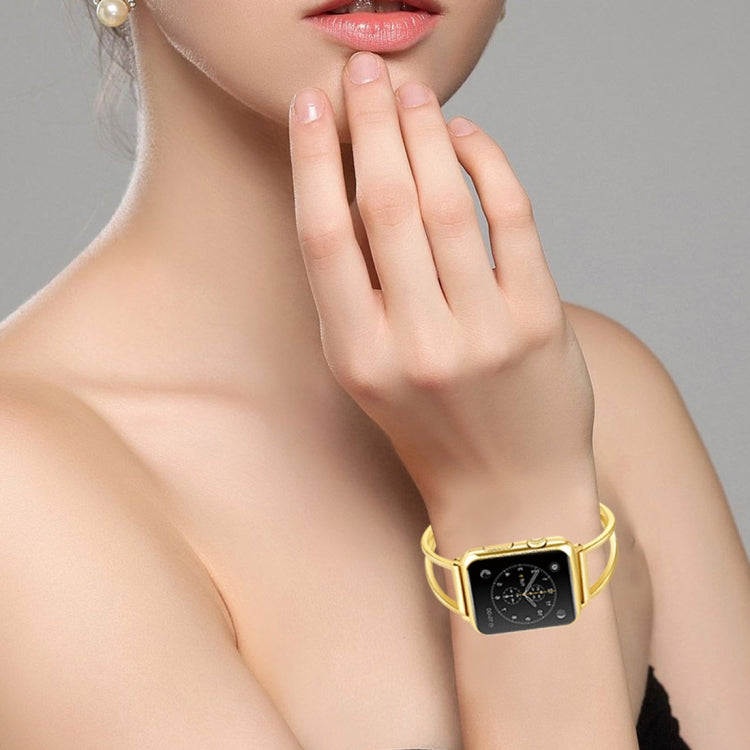 Correia de Relógio Metálica em Forma de Letra V com Fivela em Aço Inoxidável para Apple Watch Series 10 42mm / 9&8&7 41mm / SE 3&SE 2&6&SE&5&4 40mm / 3&2&1 38mm, 7 41mm / 6&SE&5&4 40mm / 3&2&1 38mm