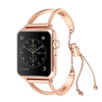 Pulseira em Metal com Forma de Letra V e Fivela em Aço Inoxidável para Apple Watch Ultra 49mm & Watch Ultra 2 49mm / Série 10 46mm / 9&8&7 45mm / SE 3&SE 2&6&SE&5&4 44mm / 3&2&1 42mm, 7 45mm / 6&SE&5&4 44mm / 3&2&1 42mm