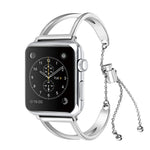 Pulseira em Metal com Forma de Letra V e Fivela em Aço Inoxidável para Apple Watch Ultra 49mm & Watch Ultra 2 49mm / Série 10 46mm / 9&8&7 45mm / SE 3&SE 2&6&SE&5&4 44mm / 3&2&1 42mm, 7 45mm / 6&SE&5&4 44mm / 3&2&1 42mm