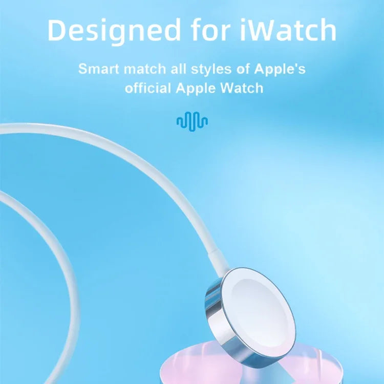 Cabo de Carregamento Magnético Portátil JOYROOM S-IW001 Ben Series 1,2m 2,5W para Apple Watch