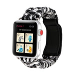 Magic Paste Correia de Relógio de Pulso em Nylon com Corda de Guarda-chuva em Pele Genuína e Fivela em Aço Inoxidável para Apple Watch Series 10 42mm / 9&8&7 41mm / SE 3&SE 2&6&SE&5&4 40mm / 3&2&1 38mm, 7 41mm / 6&SE&5&4 40mm / 3&2&1 38mm