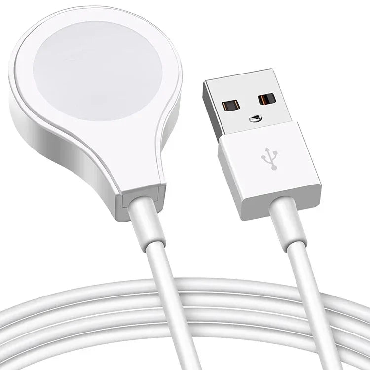 Cabo de Carregamento Rápido Magnético Sem Fios para Apple Watch Série, USB-A