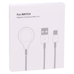 Cabo de Carregamento Rápido Magnético Sem Fios para Apple Watch Série, USB-A