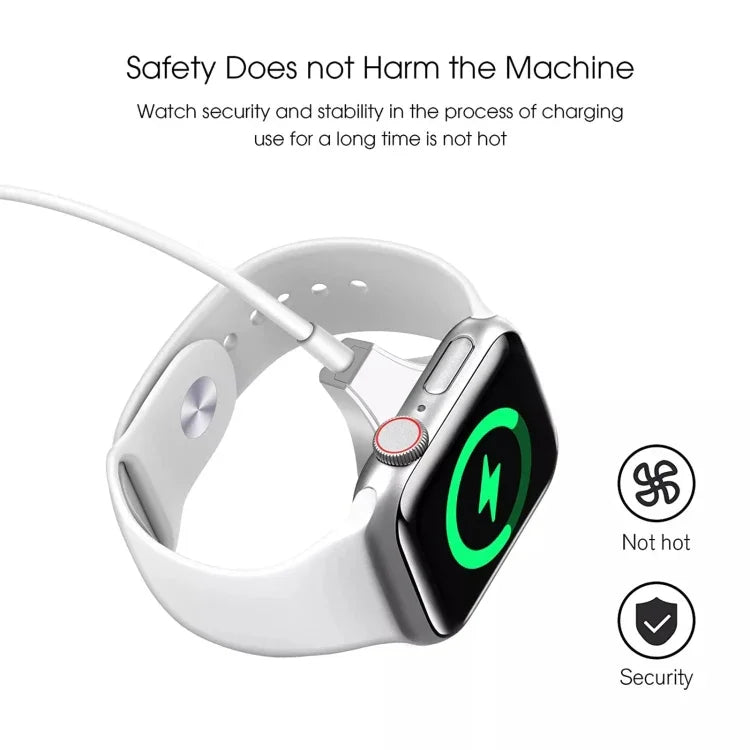 Cabo de Carregamento Rápido Magnético Sem Fios para Apple Watch Série, Type-C / USB-C