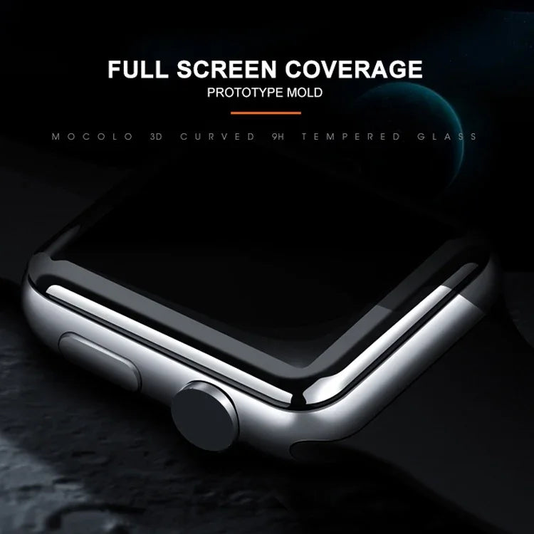 Película de Vidro Temperado mocolo 0,33mm 9H 3D Borda Redonda com Cola Total para Apple Watch Series 6 / 5 / 4 / Watch SE 40mm, Para Apple Watch Series 6 / 5 / 4 / Watch SE 40mm