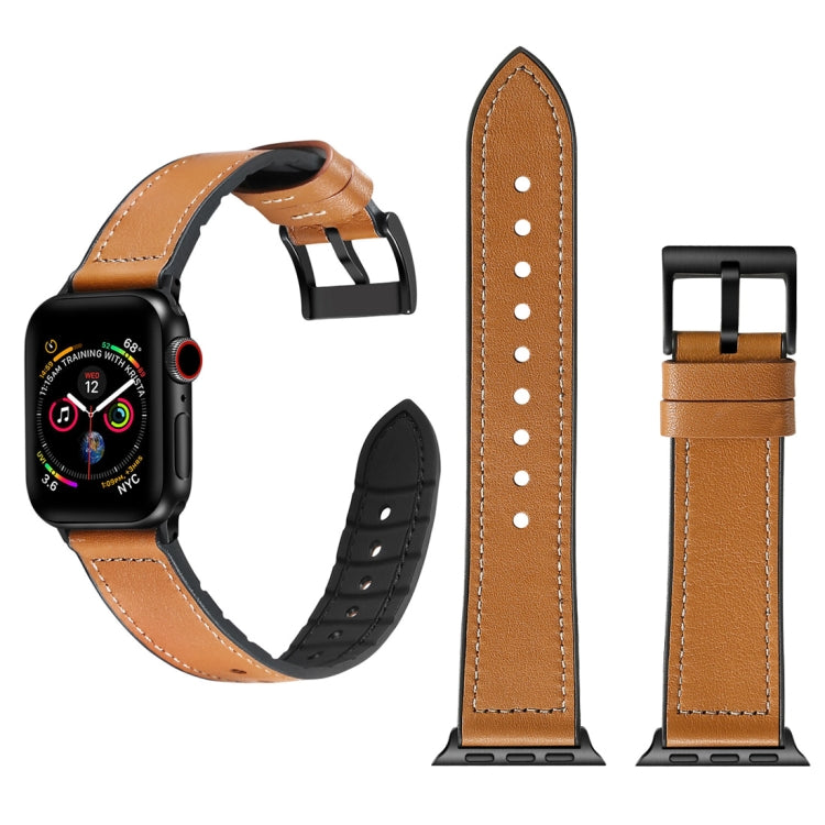Pulseira de Relógio em TPU de Cor Sólida + Aço Inoxidável para Apple Watch Series 7 45mm / 6 & SE & 5 & 4 44mm / 3 & 2 & 1 42mm, 44mm