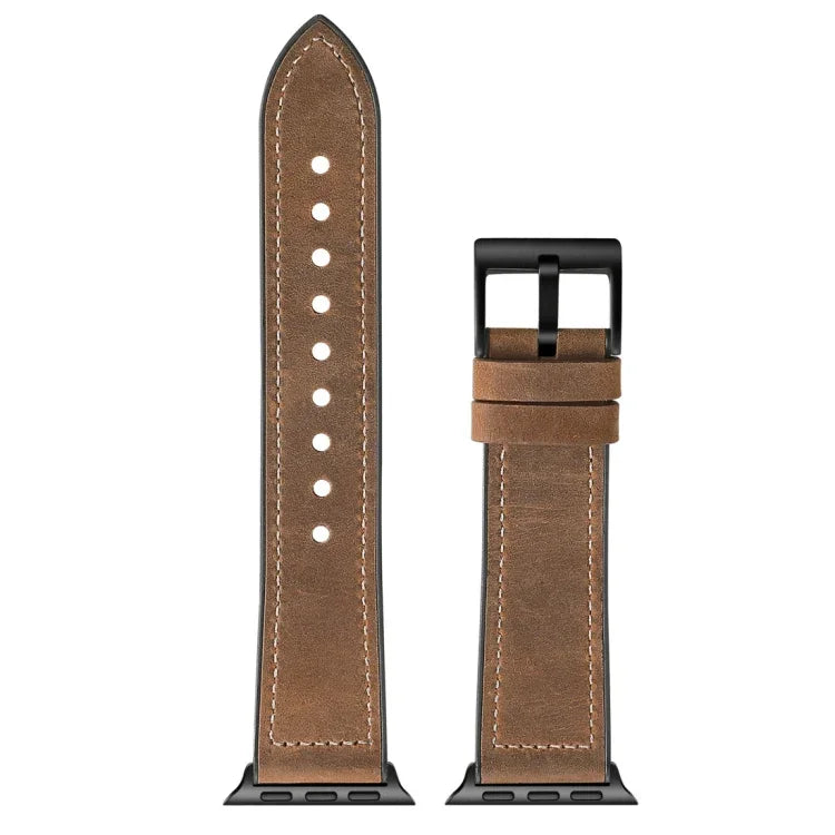 Pulseira de Relógio em TPU com Textura Crazy Horse para Apple Watch Series 3 & 2 & 1 42mm, 42mm