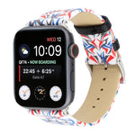 Correia de Relógio em Pele Genuína com Estampa de Espinhos para Apple Watch Ultra 49mm & Watch Ultra 2 49mm / Série 10 46mm / 9&8&7 45mm / SE 3&SE 2&6&SE&5&4 44mm / 3&2&1 42mm, 44mm