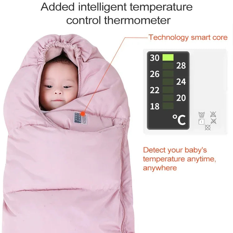 Saco de Dormir para Bebé Espesso e Quente, Edredão para Recém-nascido, Tamanho: 80cm, para 0-1 Ano(s)