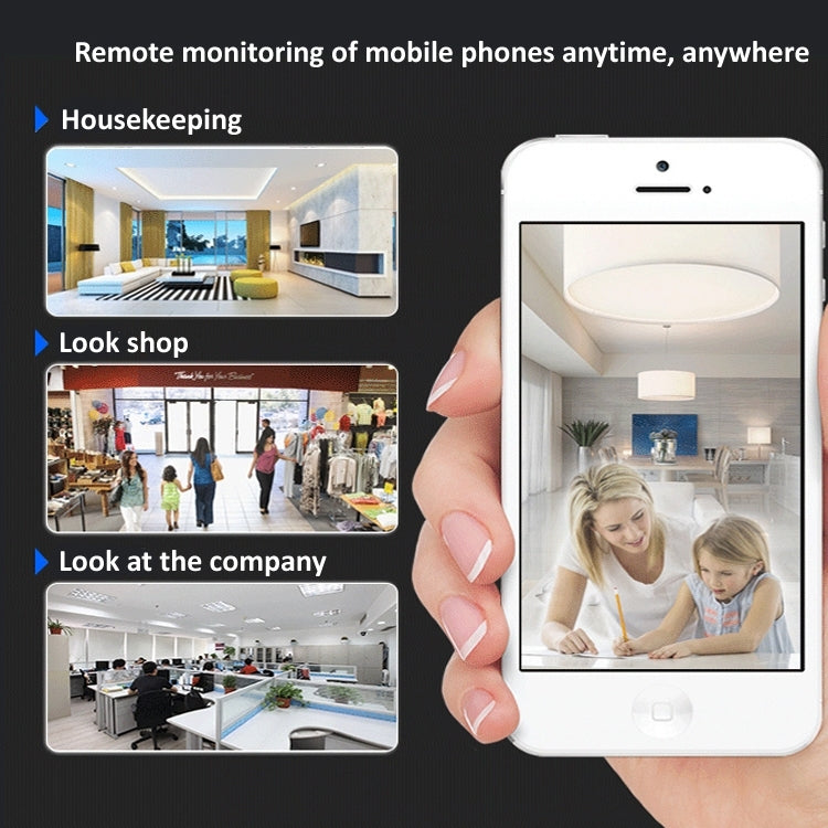 Câmara IP Sem Fios YH001 720P HD 1.0 MP, Suporta Visão Noturna Infravermelha / Deteção de Movimento / Controlo por APP, Ficha AU, YH001 720P