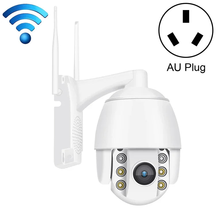 QX2 Câmara Inteligente IP66 Impermeável WiFi Panorâmica HD 1080P 360 Graus a Cores Dia e Noite, Suporta Deteção de Movimento / Voz Bidirecional / Cartão TF, Ficha US, Versão WiFi